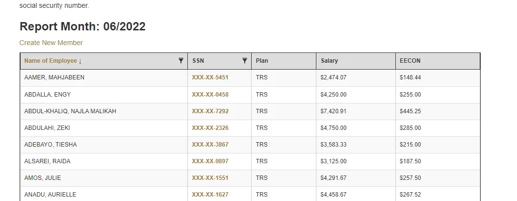 Screenshot of Turnaround Report Step 2